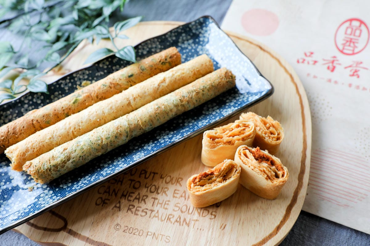 伴手禮｜嘉義伴手禮推薦！品香蛋捲 不加一滴水的現做蛋捲、真材實料鳳凰卷