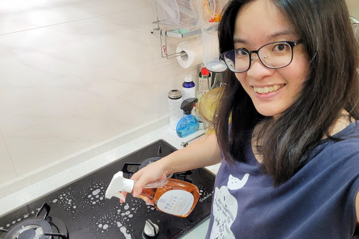清潔用品｜涂家庄酵素廚房去油汙劑-噴頭瓶 鳳梨酵素，柑橘萃取 不傷手廚房清潔劑推薦！