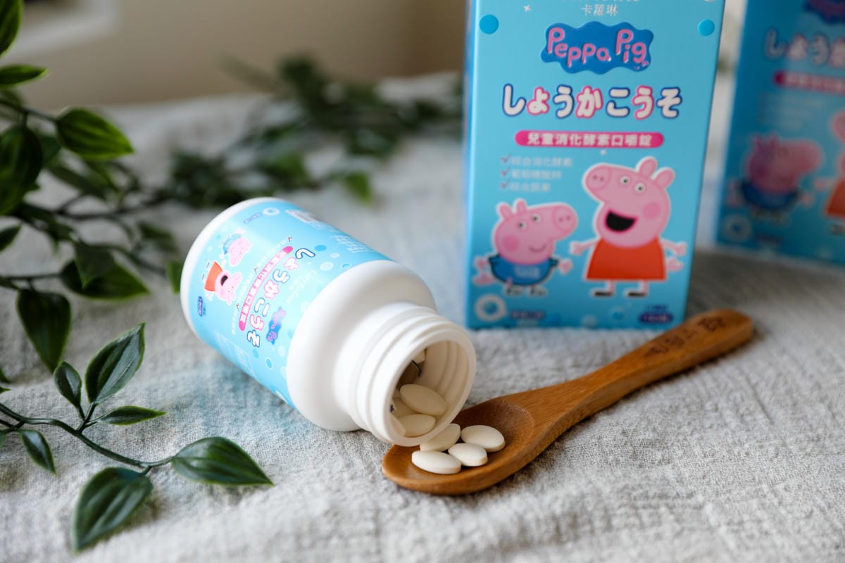 親子育兒|Carloine卡蘿琳【佩佩豬聯名款】兒童消化酵素 口嚼錠(優格口味)開胃助消化! - 第5張圖 親子育兒|Carloine卡蘿琳【佩佩豬聯名款】兒童消化酵素 口嚼錠(優格口味)開胃助消化!