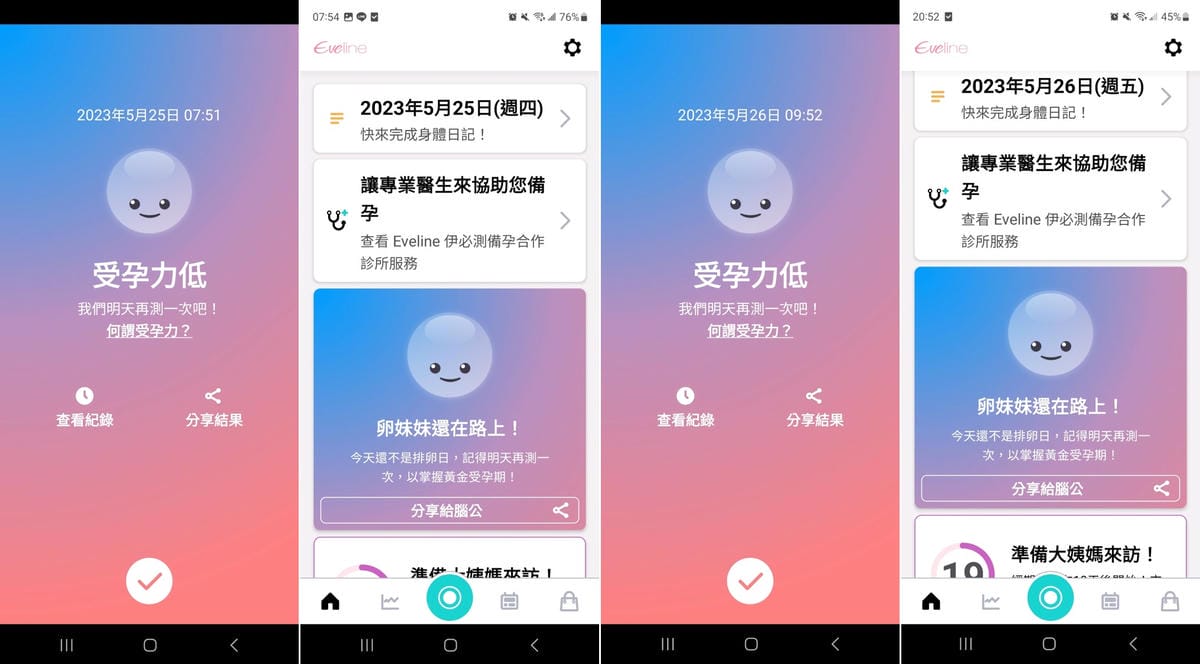 備孕日記｜科技備孕好物 Eveline手機APP協助排卵試紙判讀、經期紀錄 輕鬆掌握排卵時機！