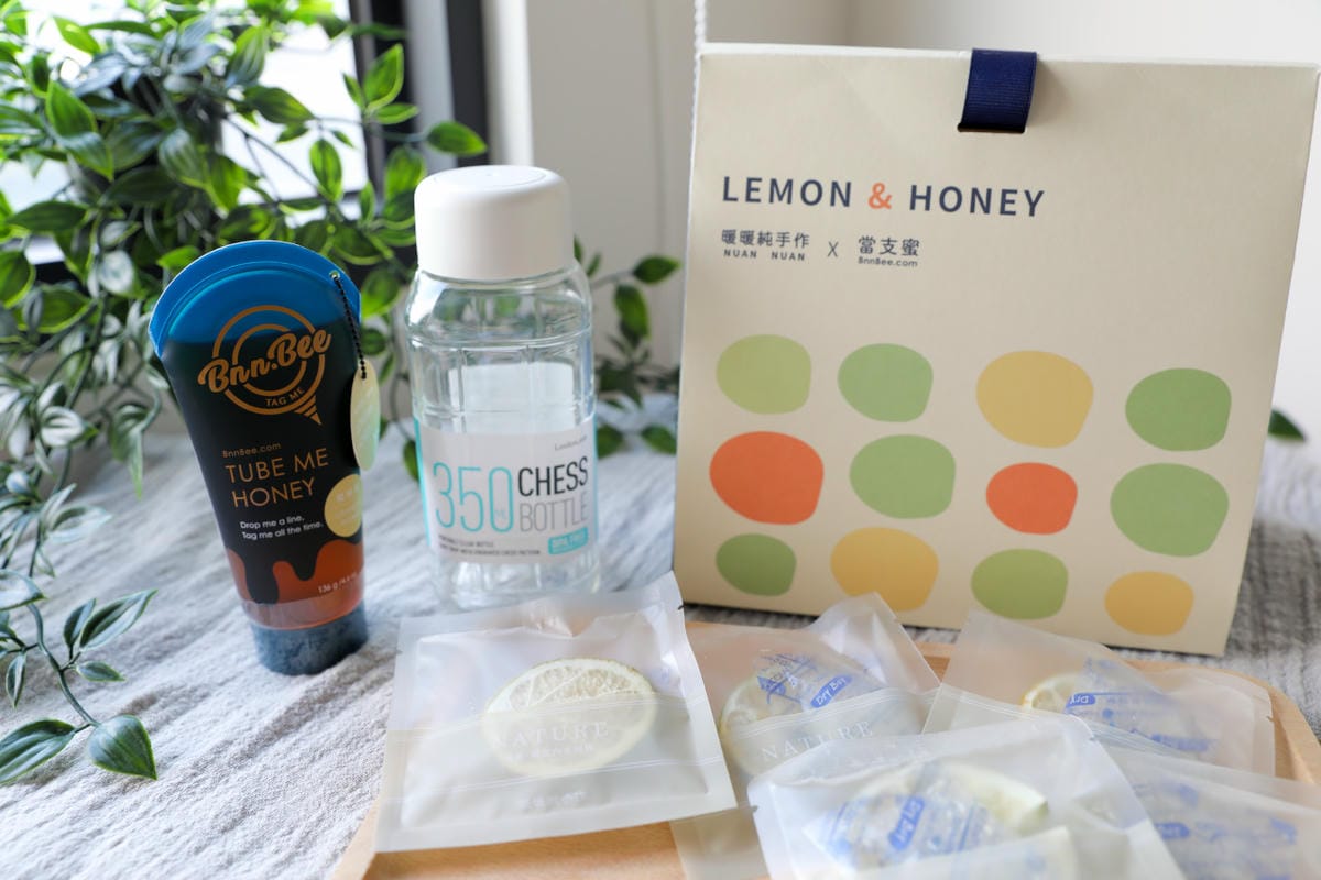 伴手禮｜【暖暖純手作xBnnBee當支蜜】蜂蜜檸檬聯名組合 夏日清爽蜂蜜檸檬水，輕鬆喝滿2000cc水量！