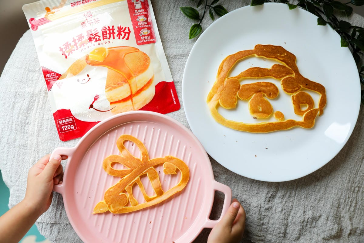 料理｜親子料理DIY 戀．愛午茶 揉揉鬆餅粉 零失敗鬆餅推薦！免備料、免器具，跟孩子一起輕鬆玩鬆餅