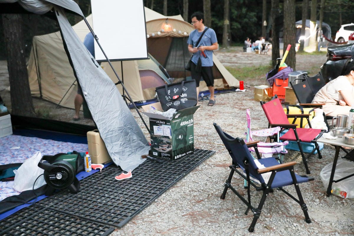 露營用品｜SANSUI山水 戶外循環渦輪扇 強力三段風速、270度風向調整，可攜式露營風扇推薦！