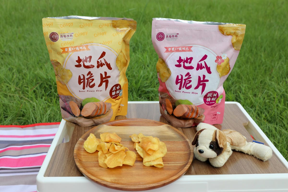零食｜露營、野餐零食推薦！大眼蝦X飛燕煉乳聯名限定-草莓煉乳、大眼蝦-鳳梨益生菌卡力 良拾作所-原味糖粉、酸甜梅粉地瓜脆片