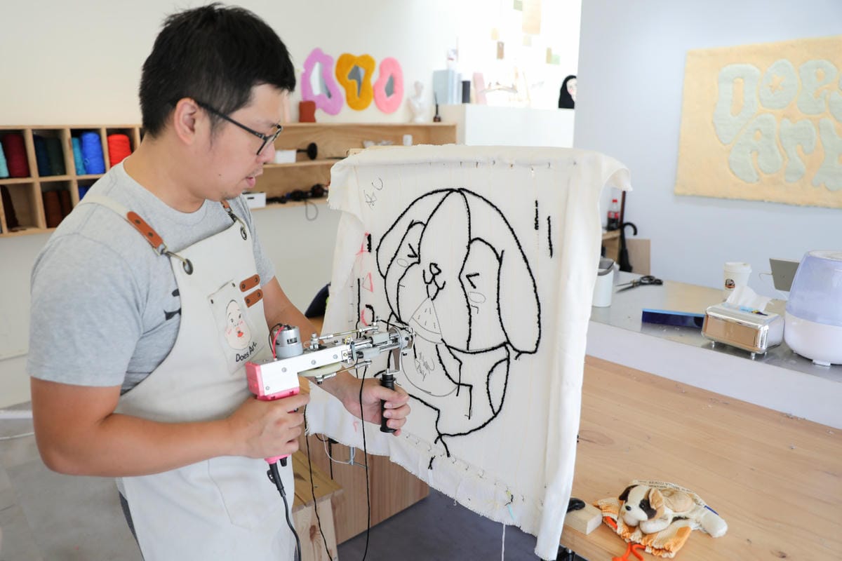 DIY課程|Does Art 都是藝術 台北館 療癒系DIY手作地毯課程(簇絨掛鏡) - 第17張圖 DIY課程|Does Art 都是藝術 台北館 療癒系DIY手作地毯課程(簇絨掛鏡)