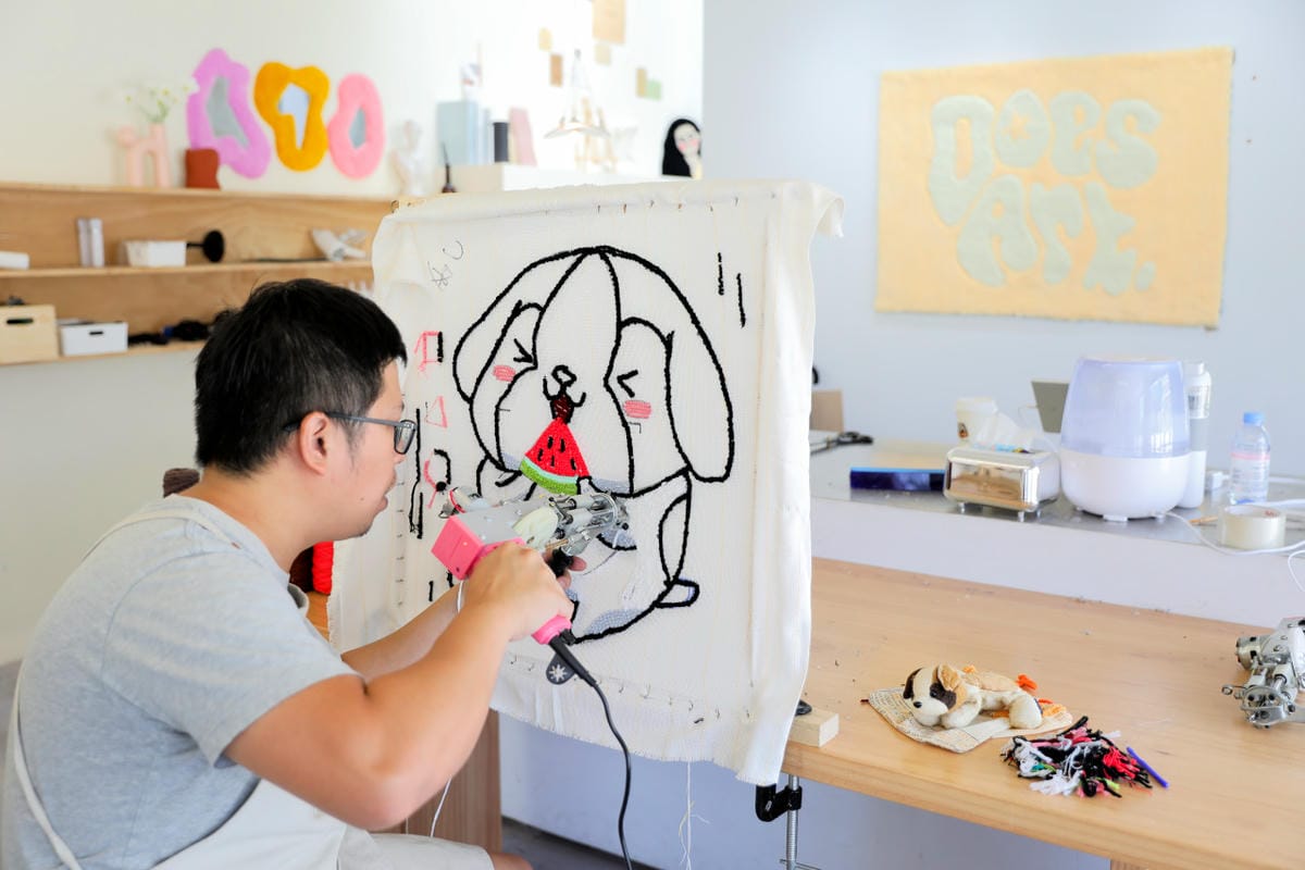 DIY課程|Does Art 都是藝術 台北館 療癒系DIY手作地毯課程(簇絨掛鏡) - 第26張圖 DIY課程|Does Art 都是藝術 台北館 療癒系DIY手作地毯課程(簇絨掛鏡)