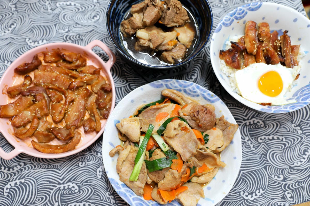 料理｜新竹 朝肉生鮮肉舖 每日新鮮現宰本土黑毛豬 溫體豬滿漢全席 懶人零失敗豬肉料理食譜推薦！