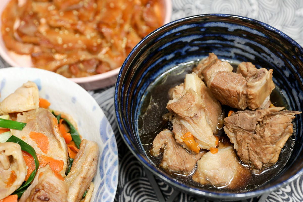 料理｜新竹 朝肉生鮮肉舖 每日新鮮現宰本土黑毛豬 溫體豬滿漢全席 懶人零失敗豬肉料理食譜推薦！