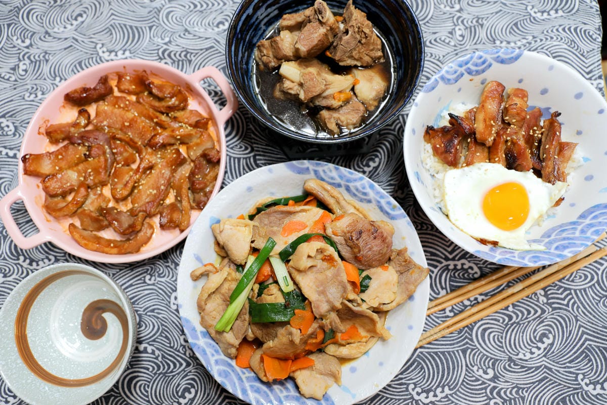 料理｜新竹 朝肉生鮮肉舖 每日新鮮現宰本土黑毛豬 溫體豬滿漢全席 懶人零失敗豬肉料理食譜推薦！