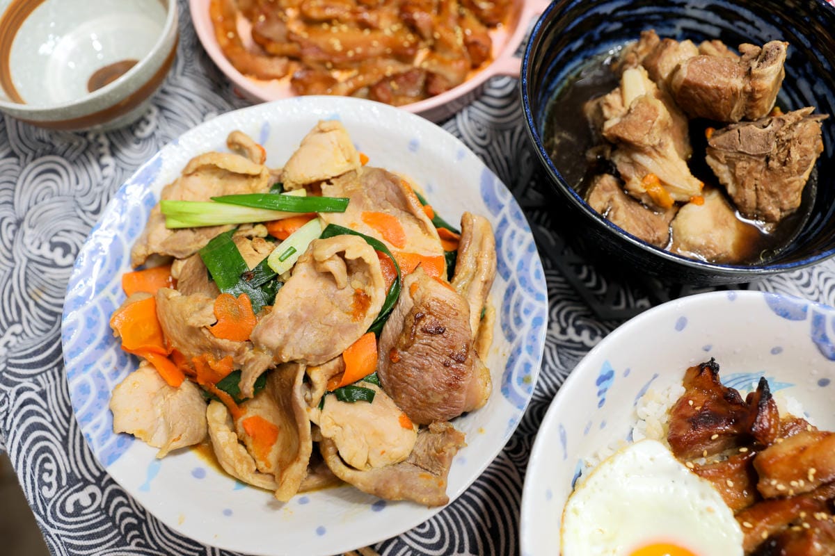 料理｜新竹 朝肉生鮮肉舖 每日新鮮現宰本土黑毛豬 溫體豬滿漢全席 懶人零失敗豬肉料理食譜推薦！