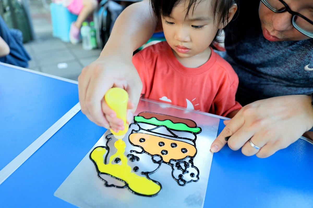 親子育兒｜樹林興仁夜市 LS麗盛時尚3D烤畫、DIY手作坊 超好玩的立體烤畫跟親子DIY奶油膠手作飾品推薦！