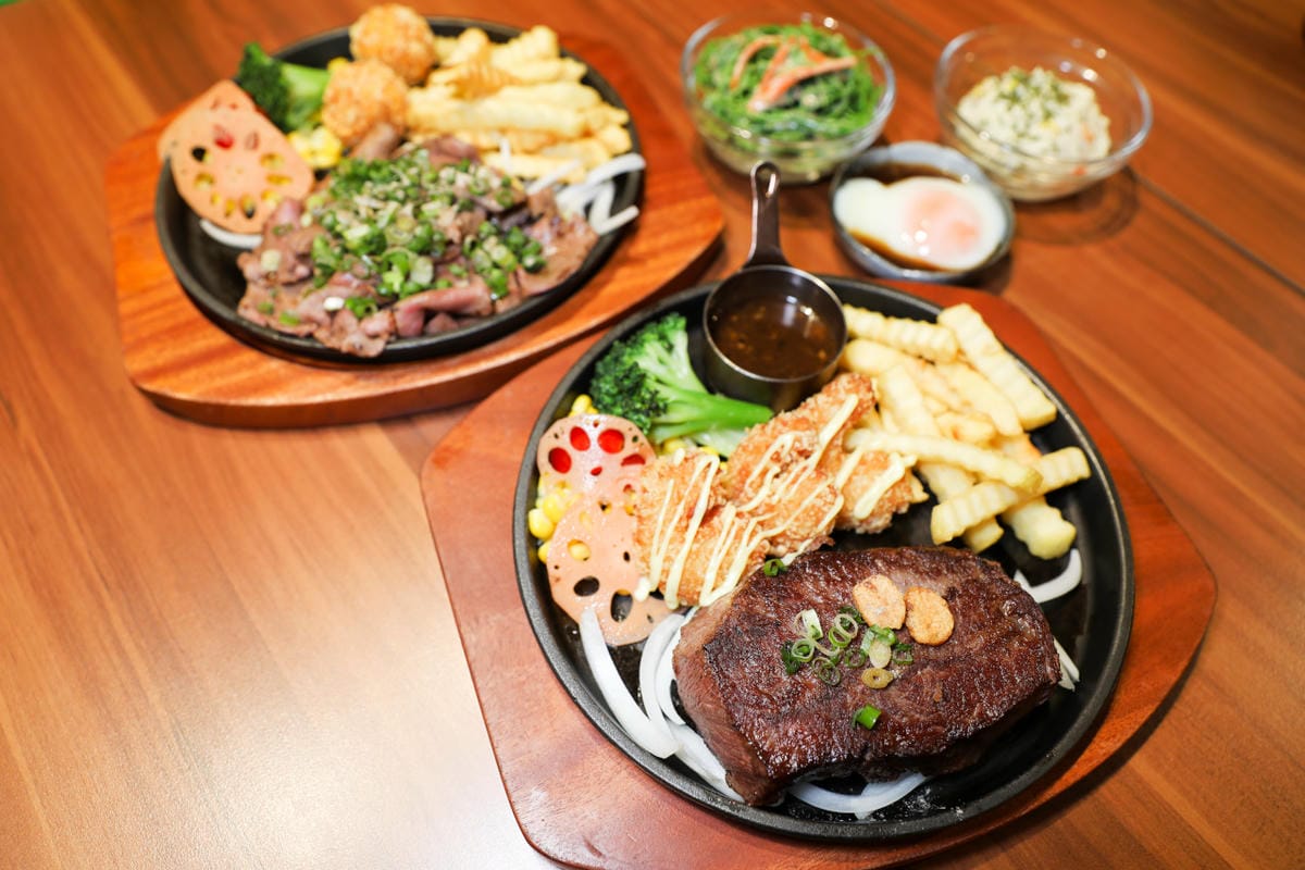 桃園食記｜林口長庚周邊美食 炙り庵steak牛排（龜山長庚店）日式熟成牛排推薦！自助吧滷肉飯吃到飽，竟然還有蔥鹽牛舌！