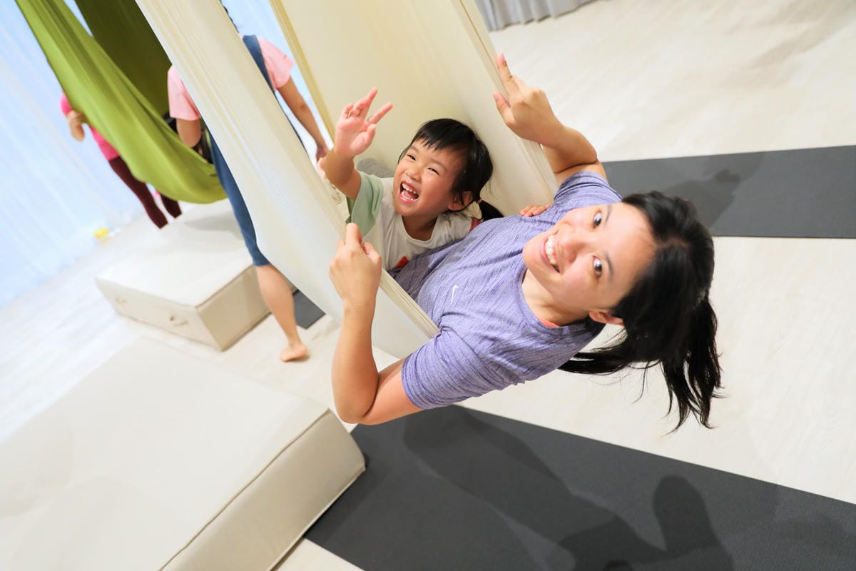 台北兒童瑜珈課程推薦! 101空中藝術 幼兒親子空中瑜珈、兒童空中瑜珈、瑜珈師資培訓