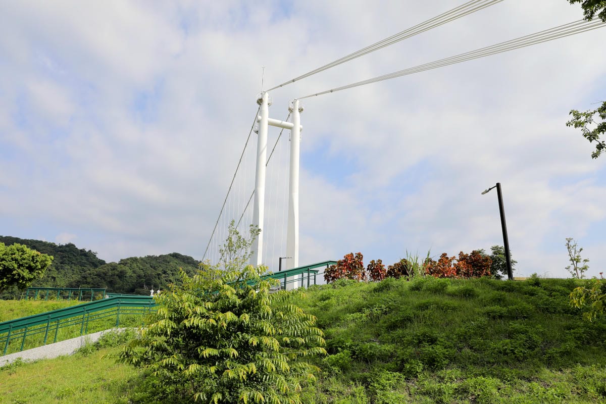 桃園大溪親子一日遊 大漢溪自行車道騎腳踏車遊山豬湖生態親水園區,大溪老街吃美食 中庄吊橋.月眉人工溼地.中庄調整池.中庄景觀土丘(共融遊具).瑞興濕地