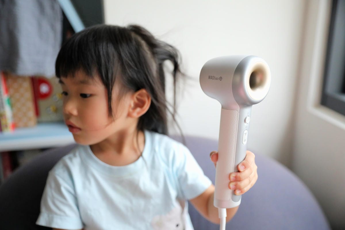 大風量吹風機推薦! Bmxmao MAO hair Q 超輕量負離子高速吹風機 孩子的第一支吹風機