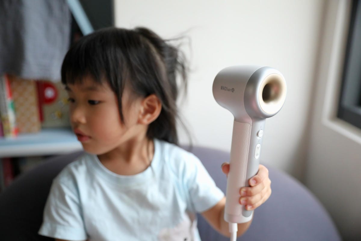 大風量吹風機推薦! Bmxmao MAO hair Q 超輕量負離子高速吹風機 孩子的第一支吹風機