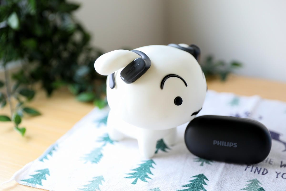 PHILIPS 22h長續航氣傳導真無線運動耳機-TAT3708 IPX4 開放式耳掛藍牙耳機推薦! IPX4防水等級,戶外運動遇雨也不怕!