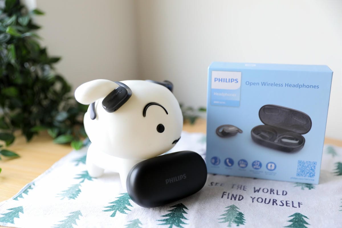 PHILIPS 22h長續航氣傳導真無線運動耳機-TAT3708 IPX4 開放式耳掛藍牙耳機推薦! IPX4防水等級,戶外運動遇雨也不怕!