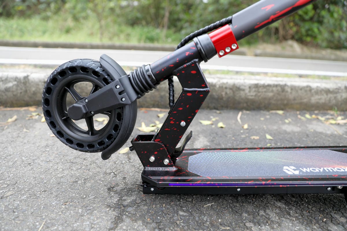 摺疊電動滑板車開箱 Waymax Lite-3電動滑板車 親子同樂.懶人代步車推薦!