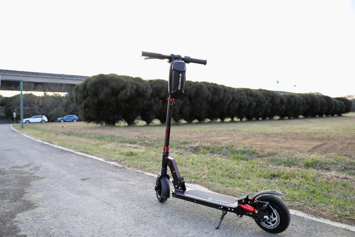 摺疊電動滑板車開箱 Waymax Lite-3電動滑板車 親子同樂.懶人代步車推薦!