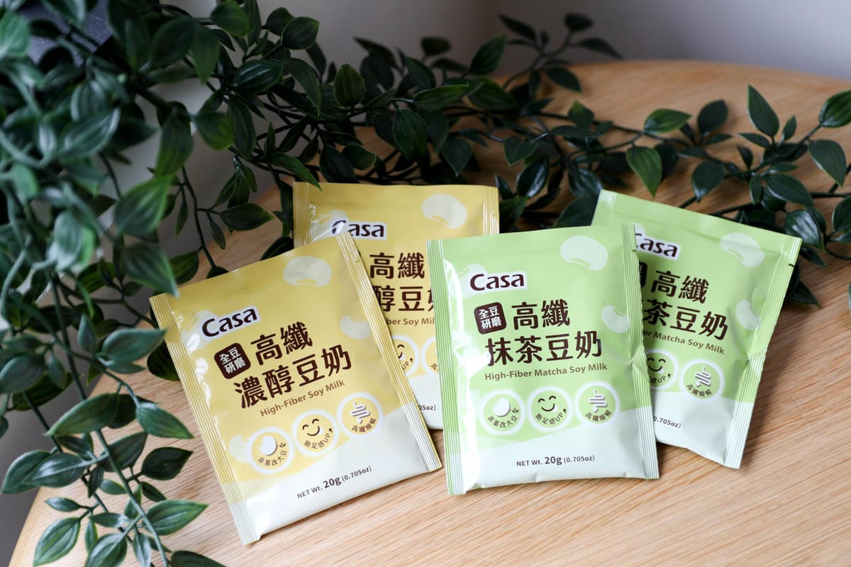 Casa卡薩 高纖濃醇豆奶 全聯豆奶即沖飲品推薦! 富含膳食纖維與植物性蛋白質
