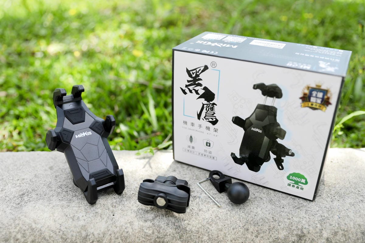 MILVUS黑鷹 ME28 防盜減震機車手機架 機車手機架推薦!