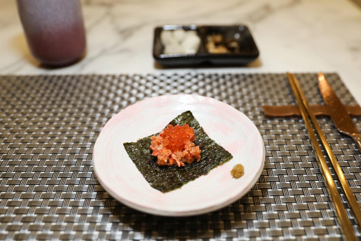 台南美食 明水然．樂(台南中山店) Google 評論4.8高分，頂級無菜單鐵板燒推薦! 龍蝦這麼吃,道道驚艷!