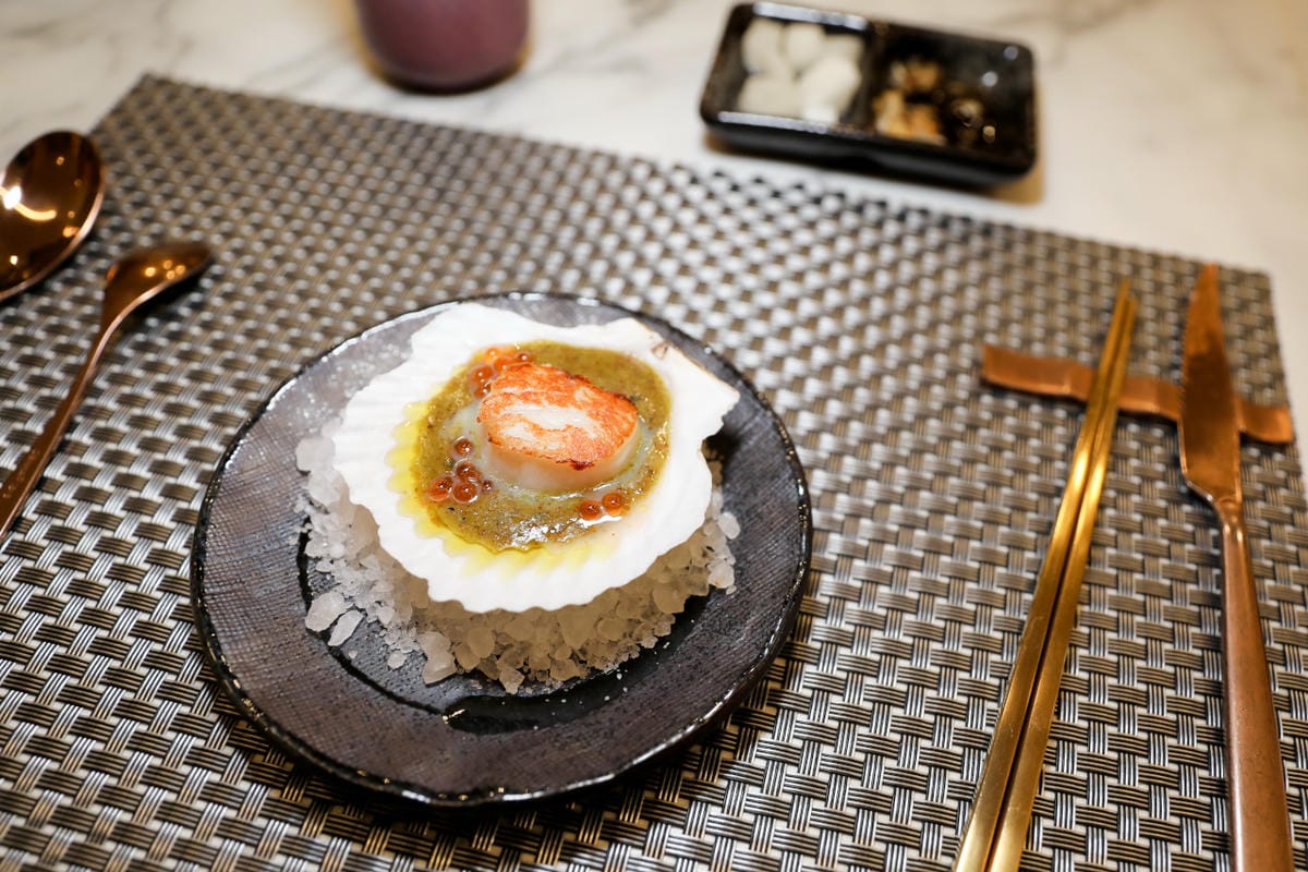 台南美食 明水然．樂(台南中山店) Google 評論4.8高分，頂級無菜單鐵板燒推薦! 龍蝦這麼吃,道道驚艷!