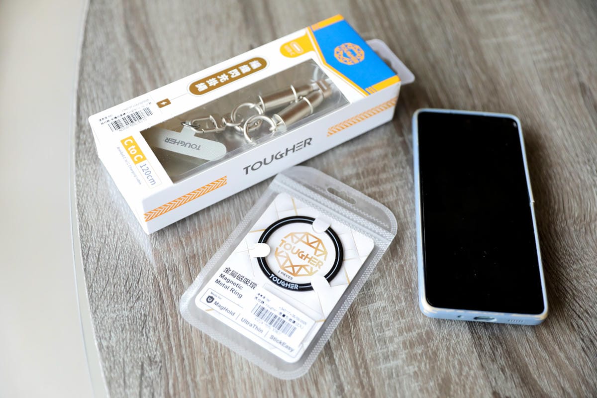手機配件推薦! TOUGHER 金屬磁吸環 強力磁吸效果,無線充電精準對位