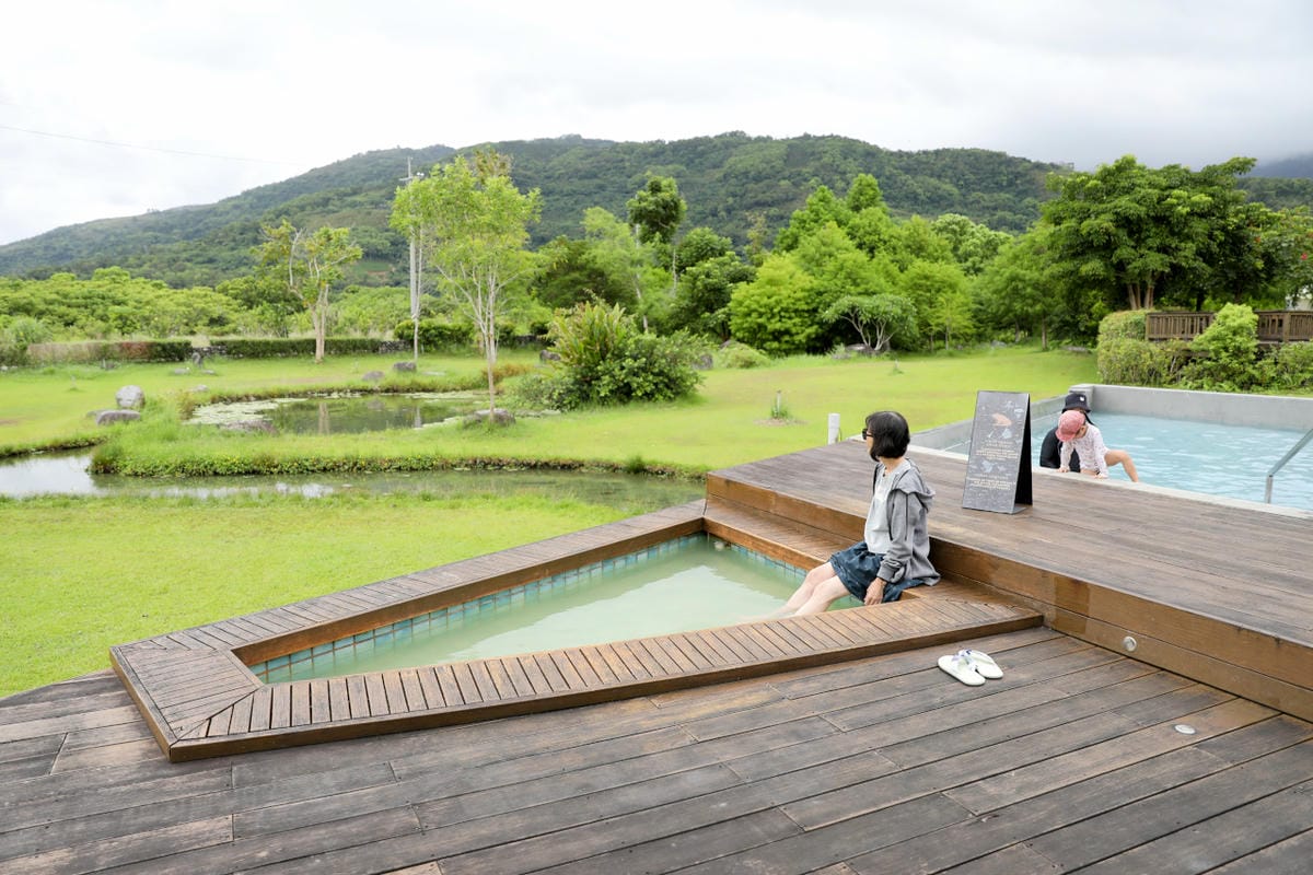 兩天一夜花蓮瑞穗小旅行 松邑莊園 悠閒渡假享受山泉水戲水池.黃金湯溫泉