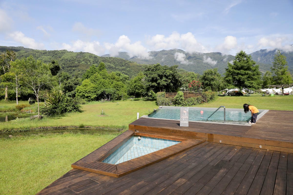 兩天一夜花蓮瑞穗小旅行 松邑莊園 悠閒渡假享受山泉水戲水池.黃金湯溫泉