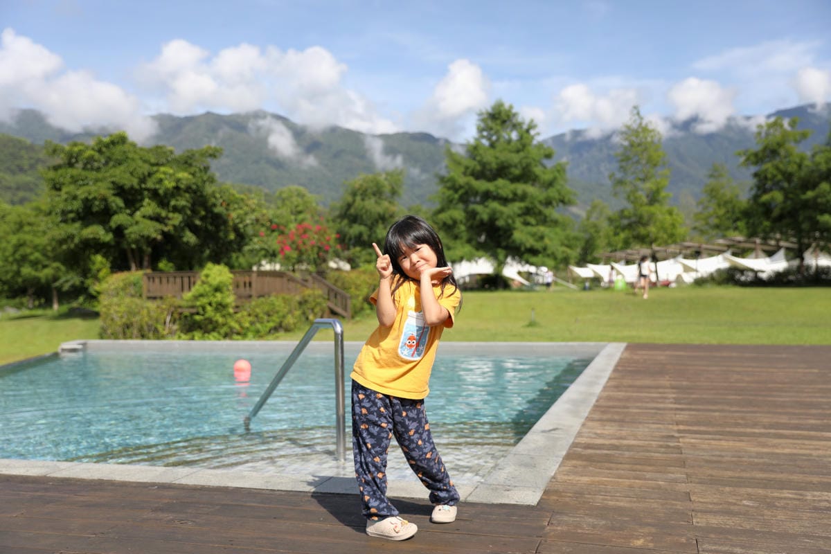兩天一夜花蓮瑞穗小旅行 松邑莊園 悠閒渡假享受山泉水戲水池.黃金湯溫泉