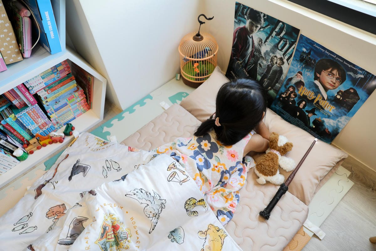 幼兒園必備物品推薦! 媽咪學苑 赫媽咪homemommy 哈利波特聯名款 天絲兒童睡袋(彈力支撐睡墊)