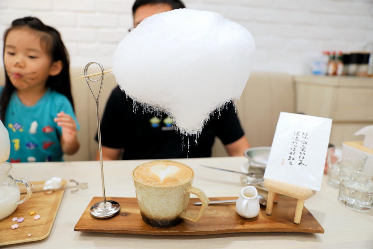 中壢夢幻棉花糖義式餐廳推薦! 雲朵Cloud 義大利麵 早午餐 舒芙蕾鬆餅 棉花糖雲朵咖啡甜點超美超好拍! 親子約會餐廳首選!