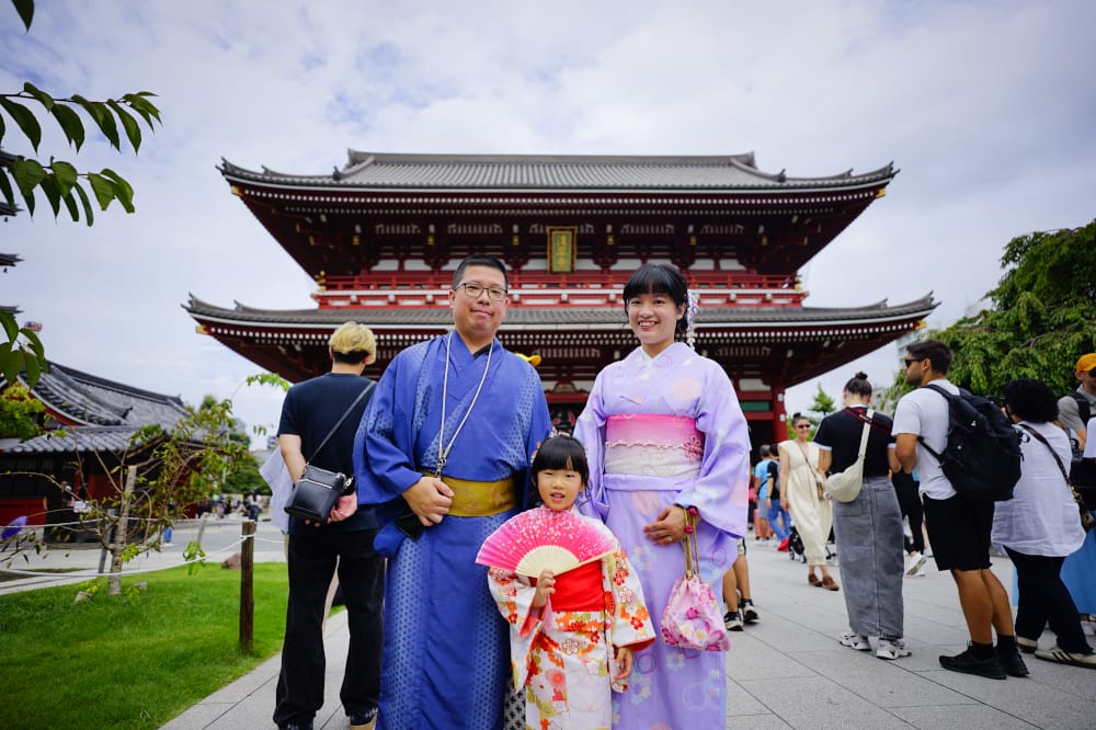 東京和服租借推薦! 日本親子和服初體驗 江戶和裝工房雅和服(淺草站前店)