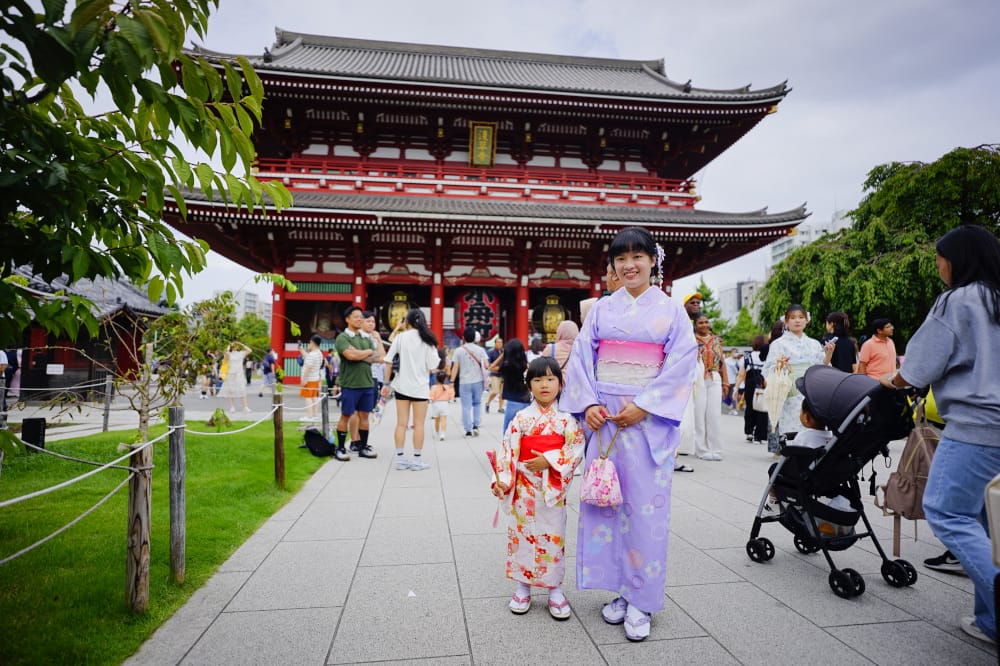 東京和服租借推薦! 日本親子和服初體驗 江戶和裝工房雅和服(淺草站前店)