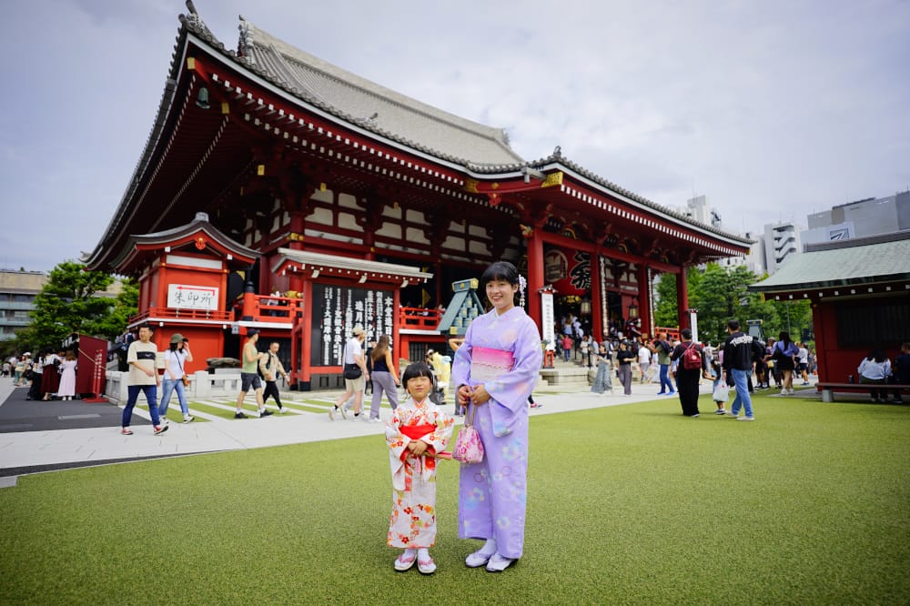 東京和服租借推薦! 日本親子和服初體驗 江戶和裝工房雅和服(淺草站前店)