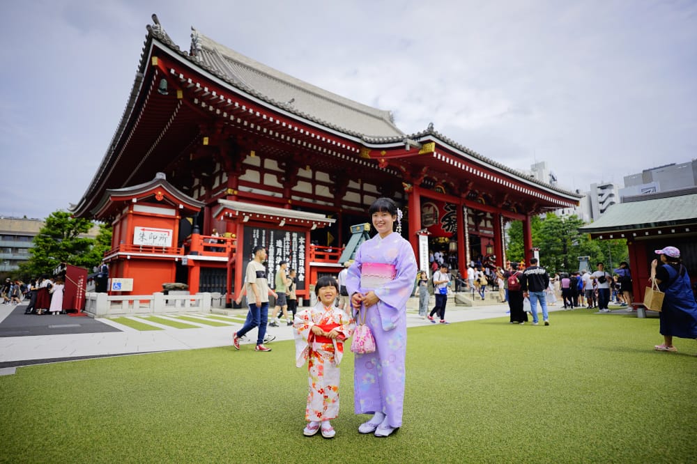 東京和服租借推薦! 日本親子和服初體驗 江戶和裝工房雅和服(淺草站前店)