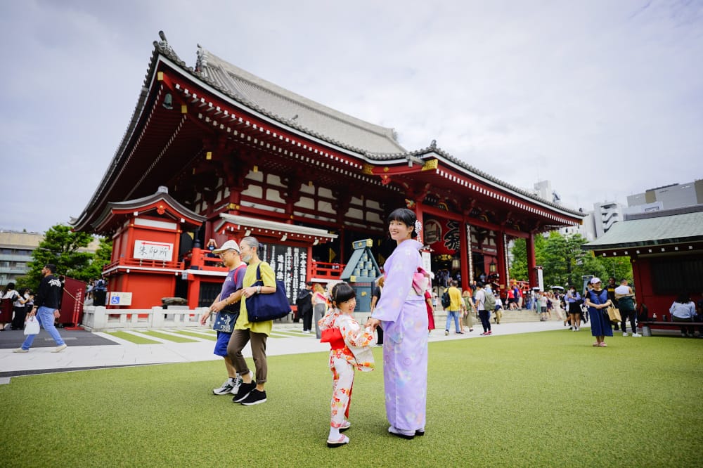 東京和服租借推薦! 日本親子和服初體驗 江戶和裝工房雅和服(淺草站前店)