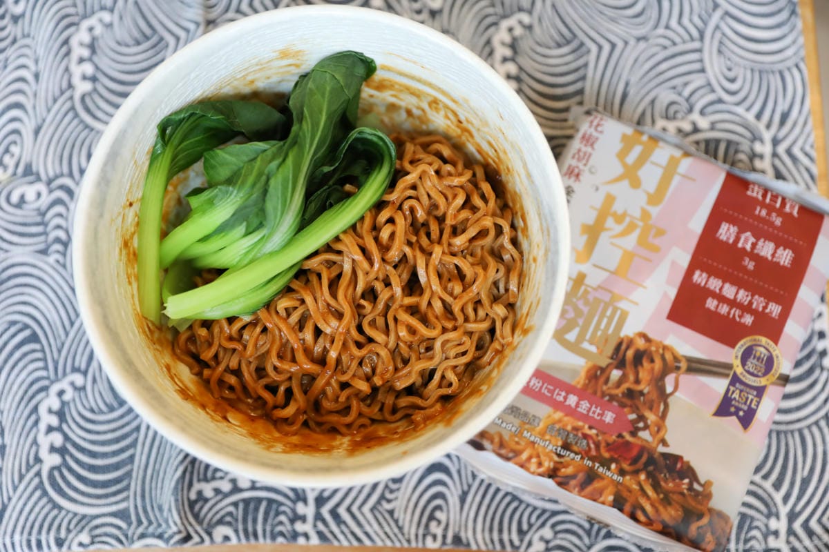 高蛋白低精緻麵粉膳食纖維麵食推薦! 日日好食 好控麵 快煮方便.口感Q彈.營養美味料理 來吃一碗不會有罪惡感的麵吧!