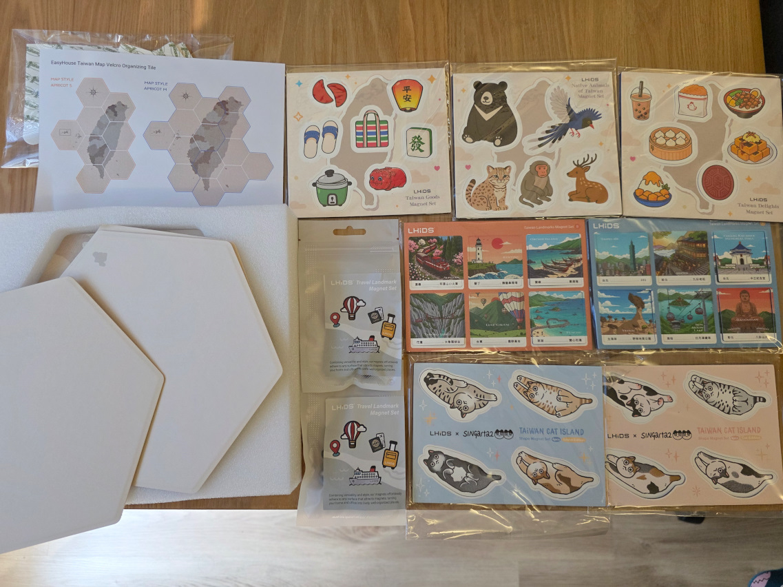 LHiDS Creative EasyHouse 台灣地圖收納磚 環島旅遊紀錄! 居家生活裝飾